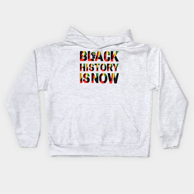 Black History Month Afro Melanin Black Women Kids Hoodie by Magnificent Butterfly